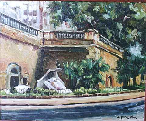 Muralla del mar Oil Canvas Landscaping