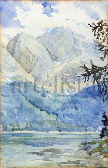 Alpenlandschaft Watercolour Paper Landscaping