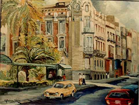 Palacio de Aguirre Oil Canvas Landscaping