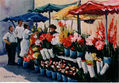 Puestos de flores en Juan XXIII