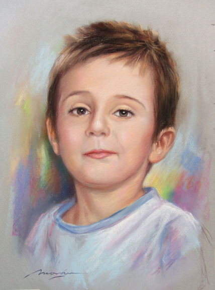 Dibujo al pastel de...