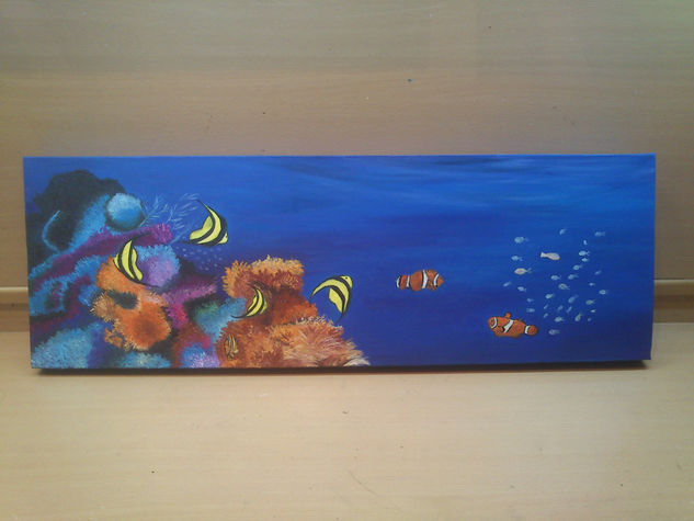 corales Oil Canvas Marine Painting