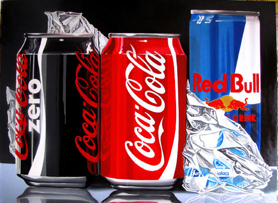 coca cola Mixed media Canvas Still Life Paintings