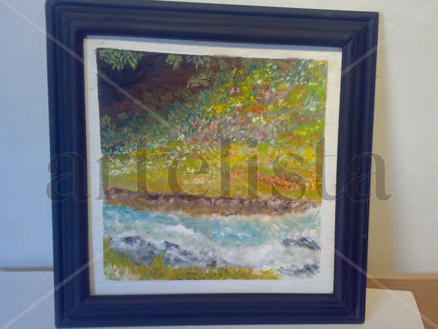 ARROYO CAUDALOSO SIERRA DE HIDALGO Oil Panel Landscaping