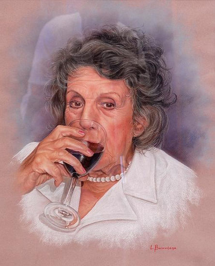 Maria Isbert Pastel Papel Retrato