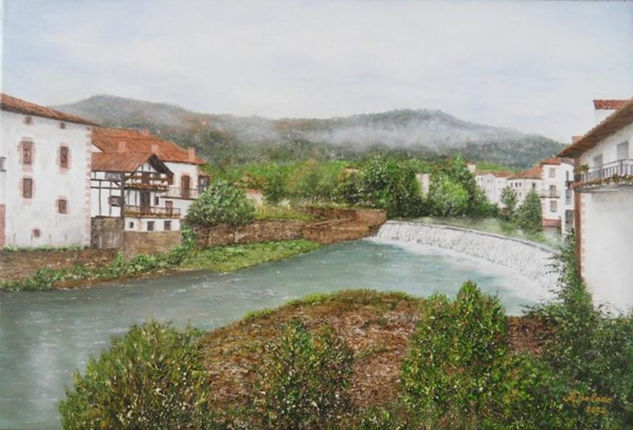 Elizondo (Navarra) Oil Canvas Landscaping