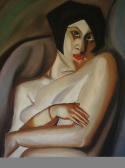 recreando a Lempicka (1) Pastel Cartulina Desnudos