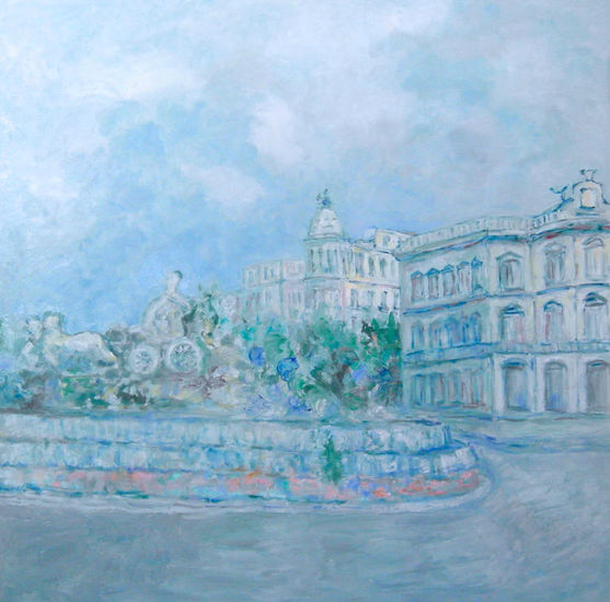 Diosa Cibeles Oil Canvas Landscaping