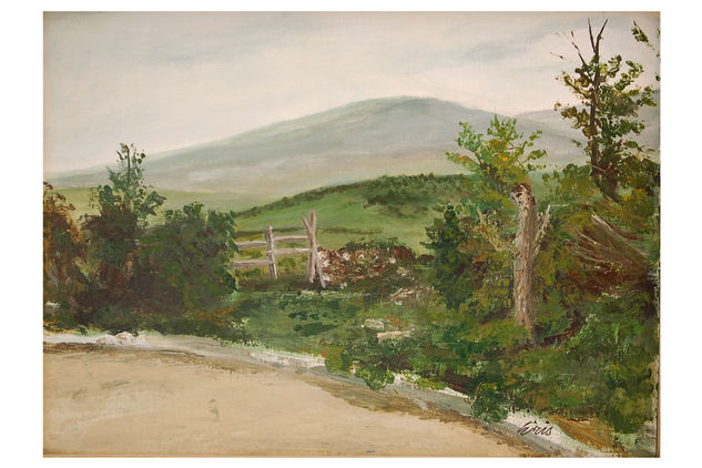 Cerezo Óleo Lienzo Paisaje