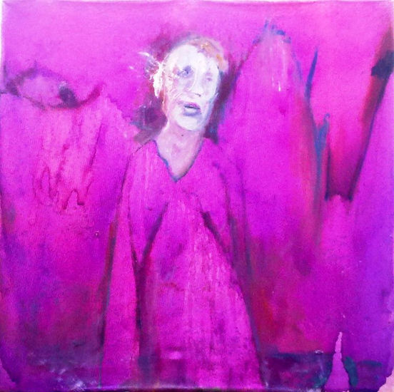 violento despertar Mixed media Textile Figure Painting