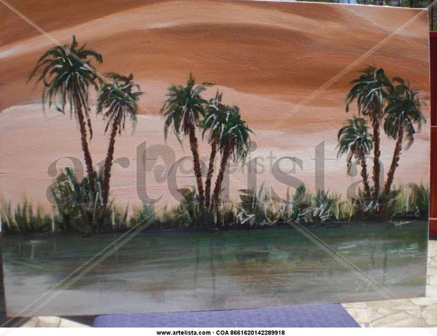 Palmiras de Marekich Acrylic Canvas Landscaping