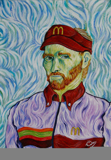 VIDA PARALELA (obra transnacional) Acrylic Paper Portrait