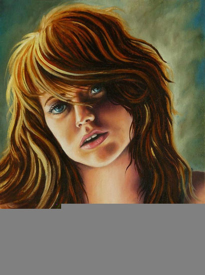 RETRATO DE MUJER Oil Canvas Portrait