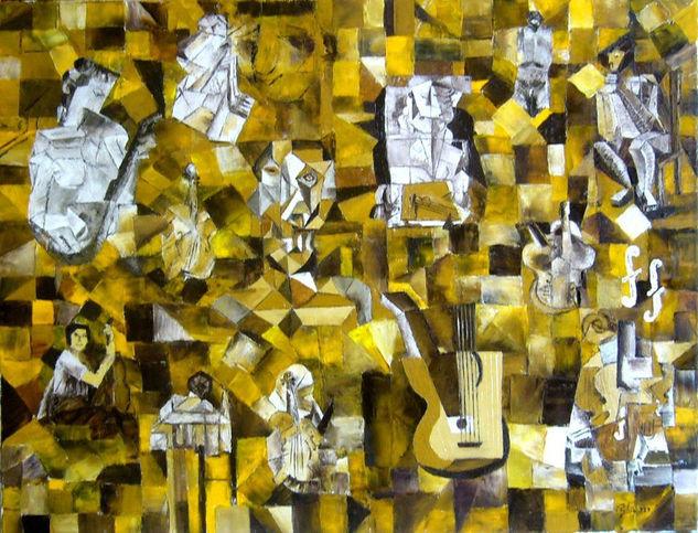 COMPOSICIÓN CUBISTA Oil Canvas Others