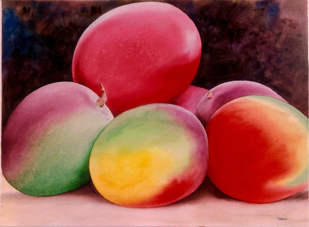 Mangos Watercolour Paper Still Life Paintings