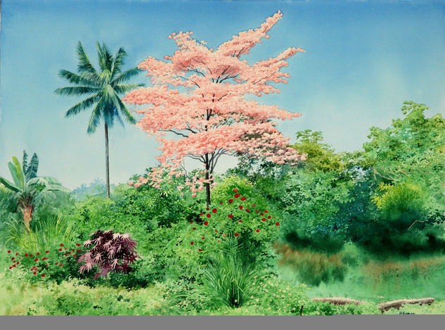 Macuilí  II Watercolour Paper Landscaping