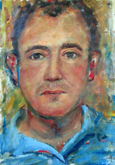 Autoretrato Oil Paper Portrait