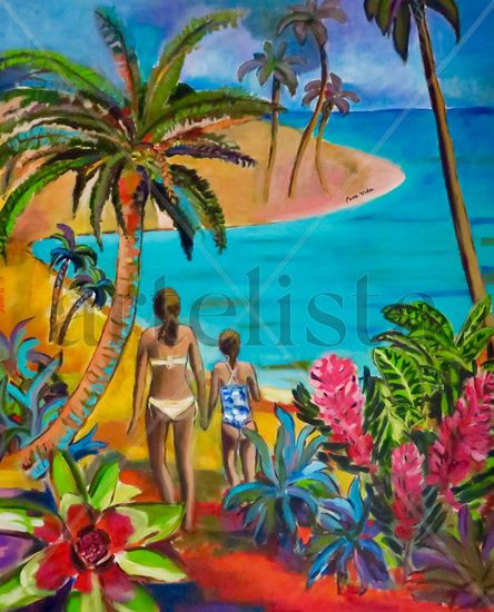 Pura Vida Acrylic Canvas Landscaping