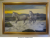 Caballos en el mar