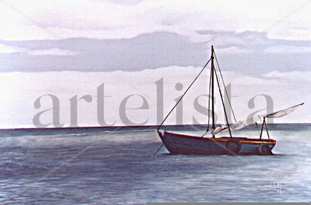 Siesta Caribeña Oil Canvas Marine Painting