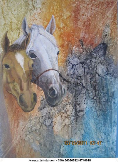 CABALLOS Oil Canvas Animals