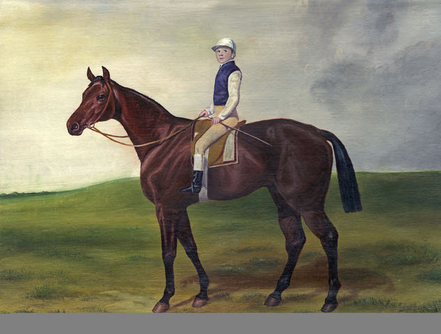 Race-horse Oil Canvas Animals