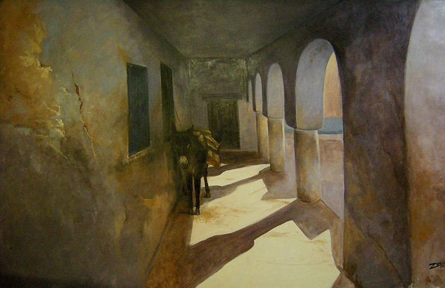 repos sous les arcades Oil Canvas Animals