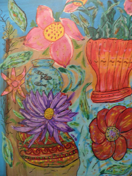 Color,flores y pecera