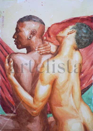 Your message Acuarela Papel Desnudos