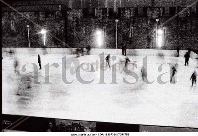 pista de hielo Conceptual/Abstract Black and White (Manual)