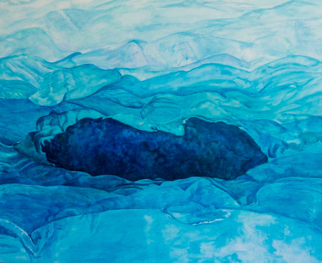 "" AZUL GLACIAR" Acrylic Canvas Landscaping