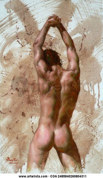 Oil painting male...