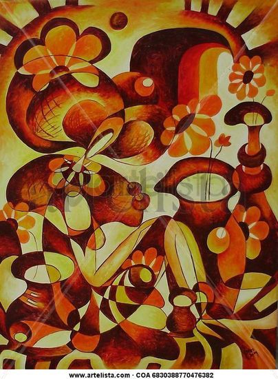 sold  Florareasa Oil Canvas Figure Painting