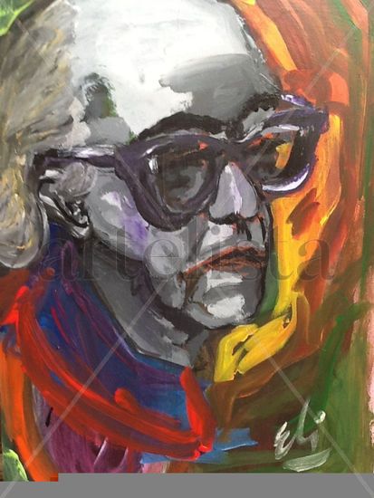 Vinicius de moraes Acrílico Tabla Retrato