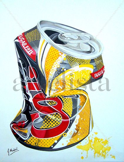 Siempre Coca Cola II Oil Canvas Still Life Paintings