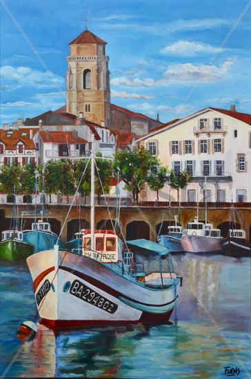 San Juan de Luz-Saint Jean de Luz Oil Canvas Marine Painting