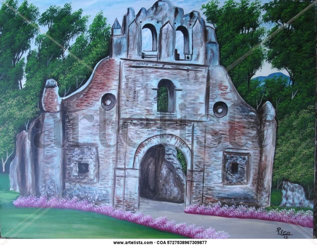 ruinas de ujarras Oil Canvas Landscaping