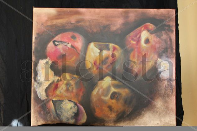 MANZANAS ASADAS Mixed media Canvas Others