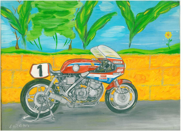 honda rcb 1000 1980 Oil Canvas Sports