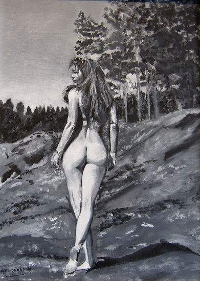 Desnudo de Mujer Acrylic Canvas Nude Paintings