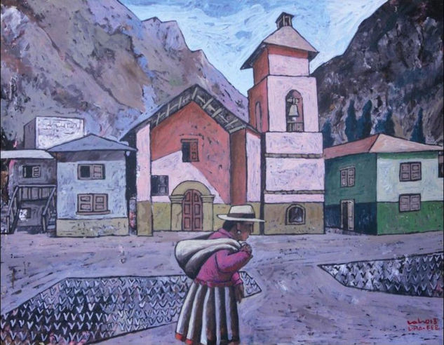 Alis, Yauyos Gouache Otros Paisaje