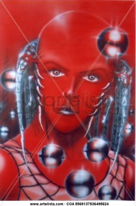 la dama de rojo