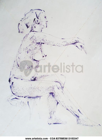 Modelo sentada