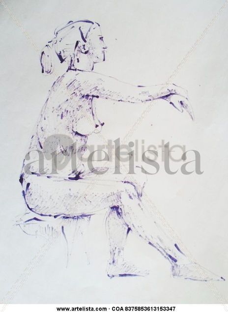 Modelo sentada