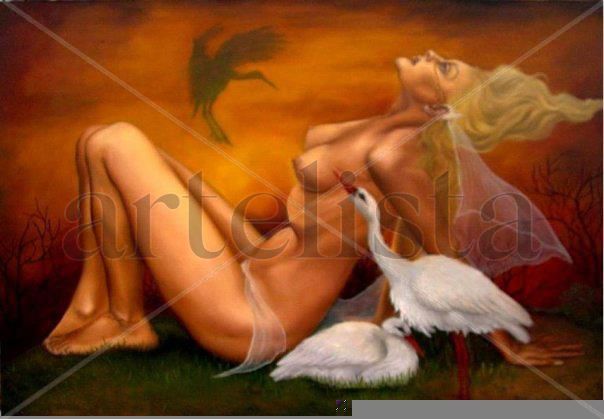 GARZA REAL Oil Canvas Nude Paintings