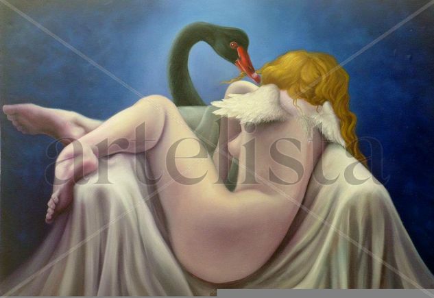 EL DESPERTAR DE UN ANGEL Oil Canvas Nude Paintings