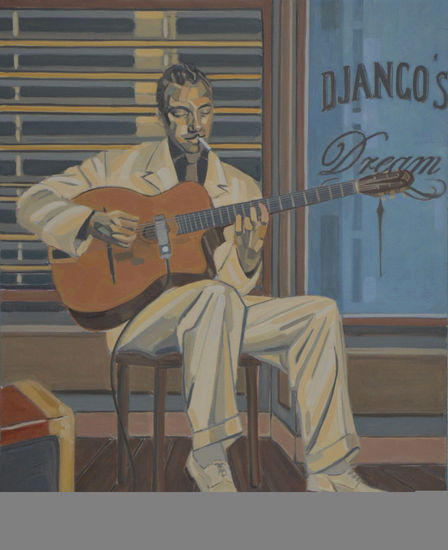 DJANGO'S DREAM Oil Canvas Portrait