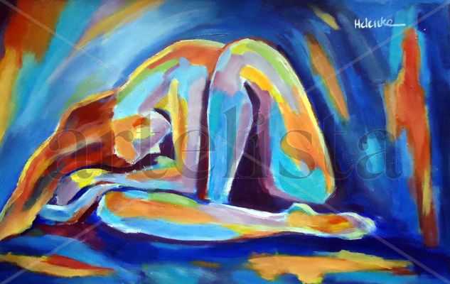 Insomnia Acrylic Canvas Figure Painting