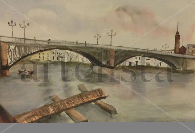 Puente de Triana Watercolour Paper Landscaping