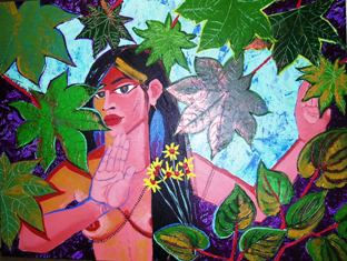 GUARANI WOMAN, 2006 Acrílico Tela Figura